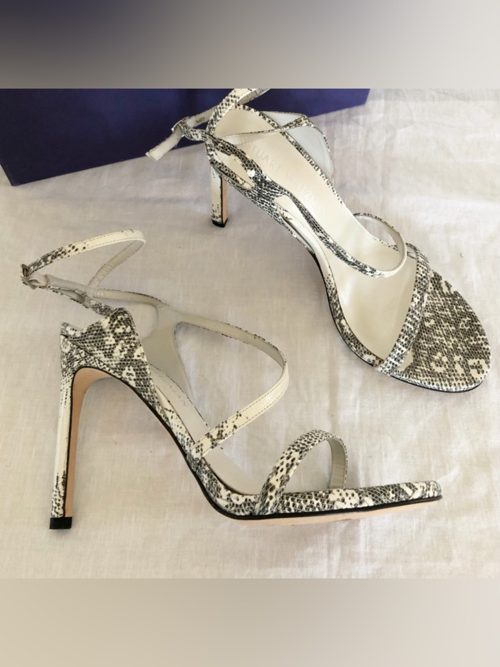 Stuart Weitzman Snakeskin Print Stilettos Heels
